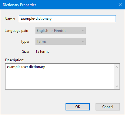 Dictionary Properties